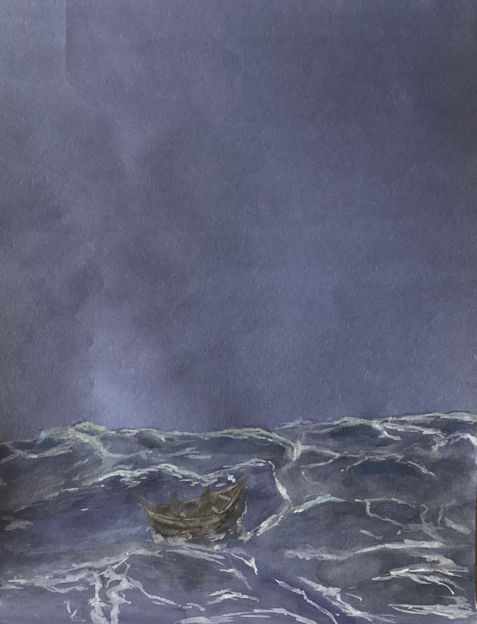 a stormy seascape